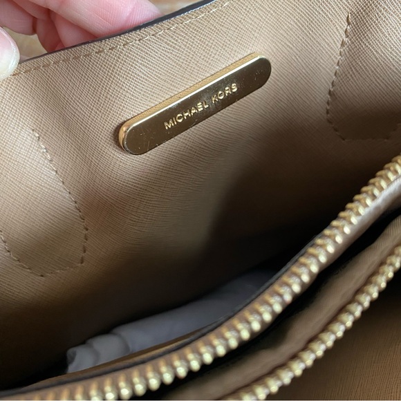 Michael Kors Tan Leather Tote Bag - Picture 3 of 5